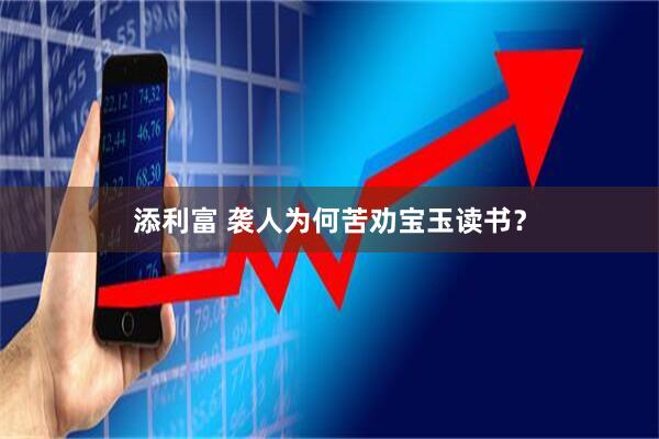 添利富 袭人为何苦劝宝玉读书？