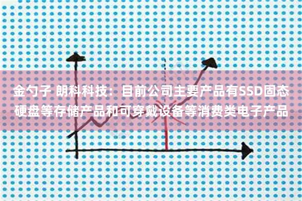 金勺子 朗科科技：目前公司主要产品有SSD固态硬盘等存储产品和可穿戴设备等消费类电子产品